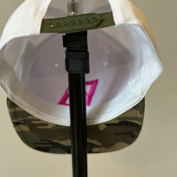 Limited Edition Thick As Thieves Logo SnapBack Cap- White/Camo with Pink 3D Logo - Picture 4 of 5